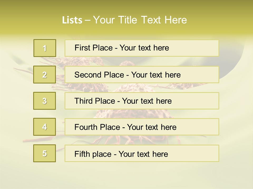 Lymph Lump Dangerous PowerPoint Template