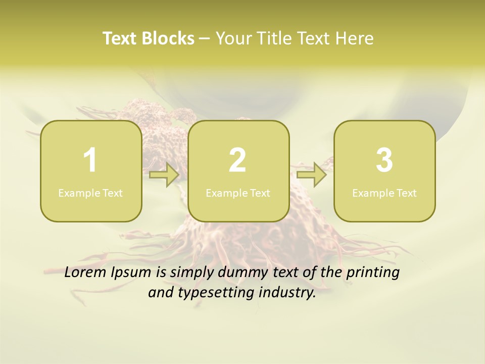 Lymph Lump Dangerous PowerPoint Template