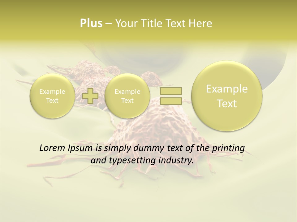 Lymph Lump Dangerous PowerPoint Template