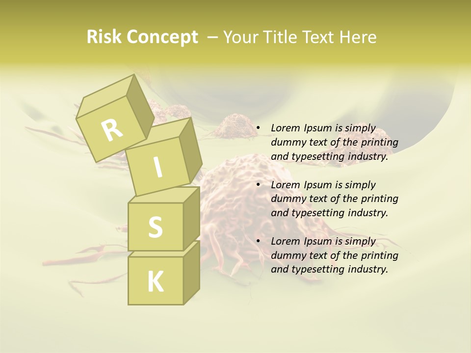 Lymph Lump Dangerous PowerPoint Template