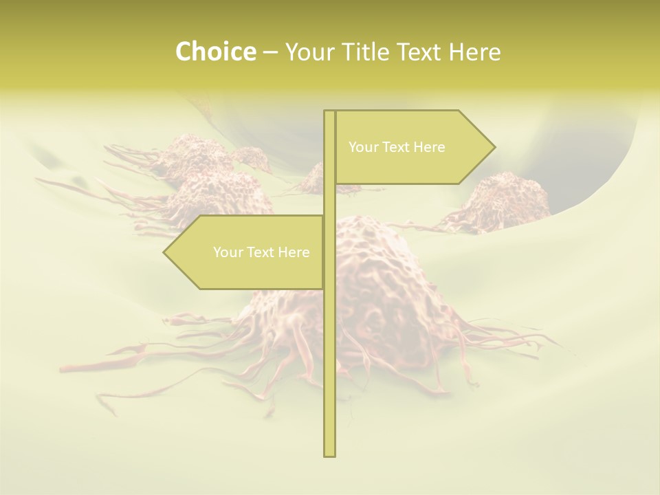 Lymph Lump Dangerous PowerPoint Template