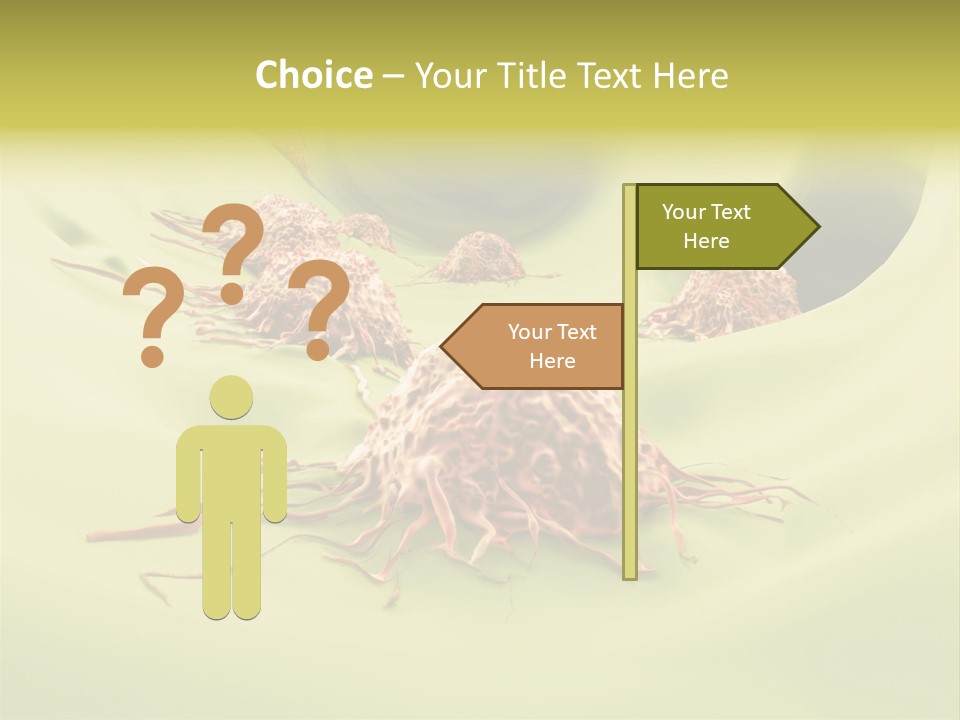 Lymph Lump Dangerous PowerPoint Template