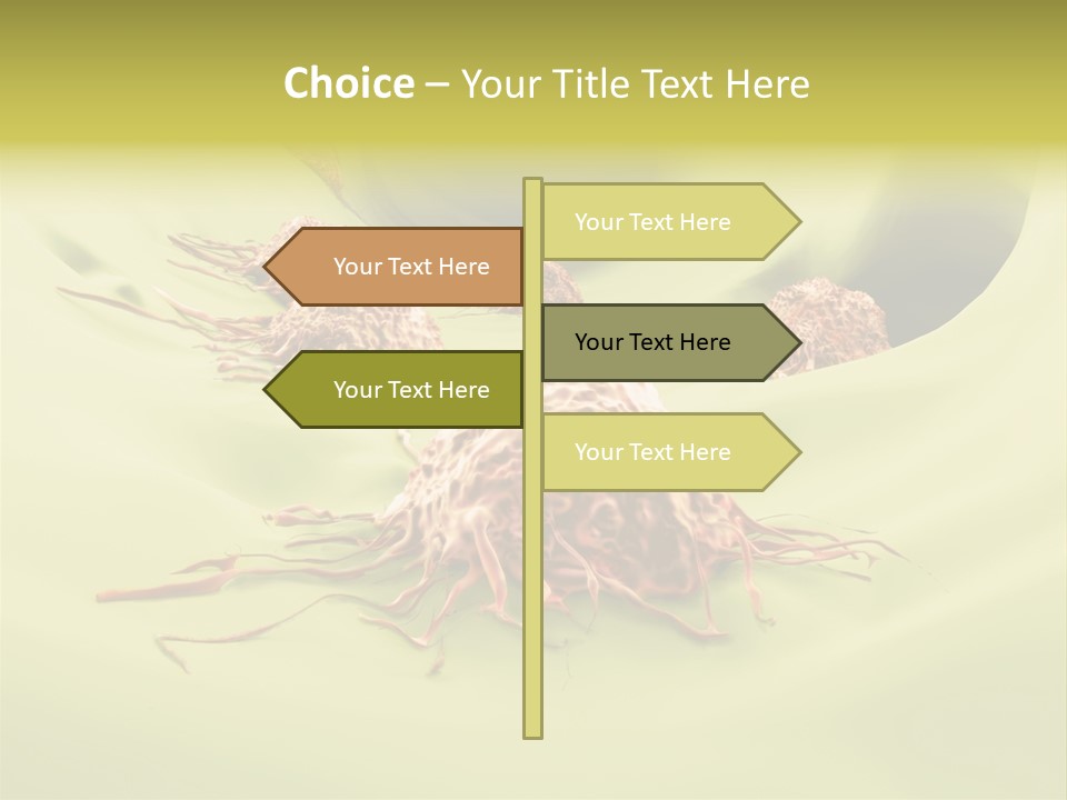 Lymph Lump Dangerous PowerPoint Template