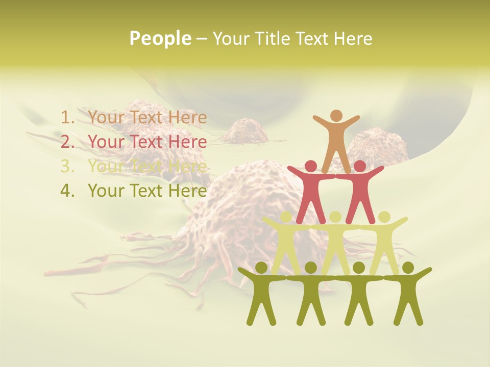 Lymph Lump Dangerous PowerPoint Template