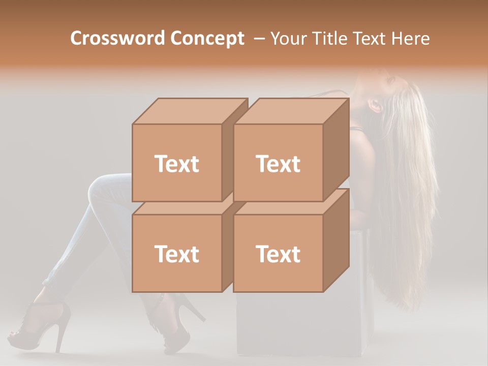 Denim Style Muscular PowerPoint Template