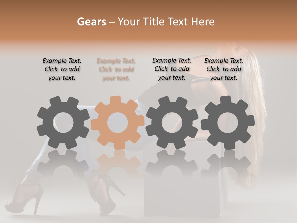 Denim Style Muscular PowerPoint Template