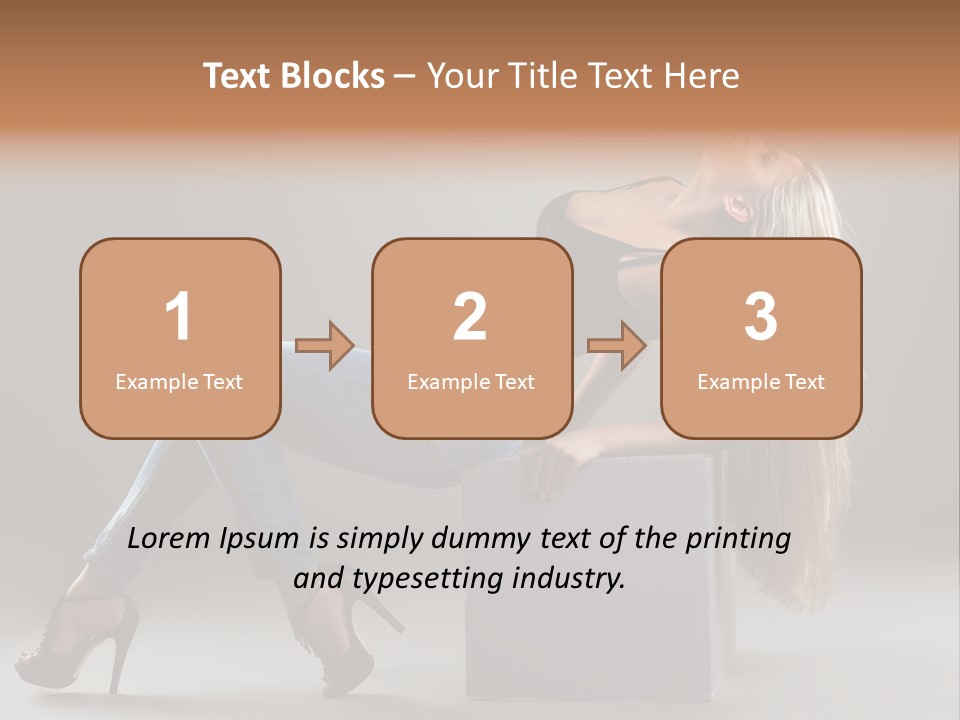 Denim Style Muscular PowerPoint Template