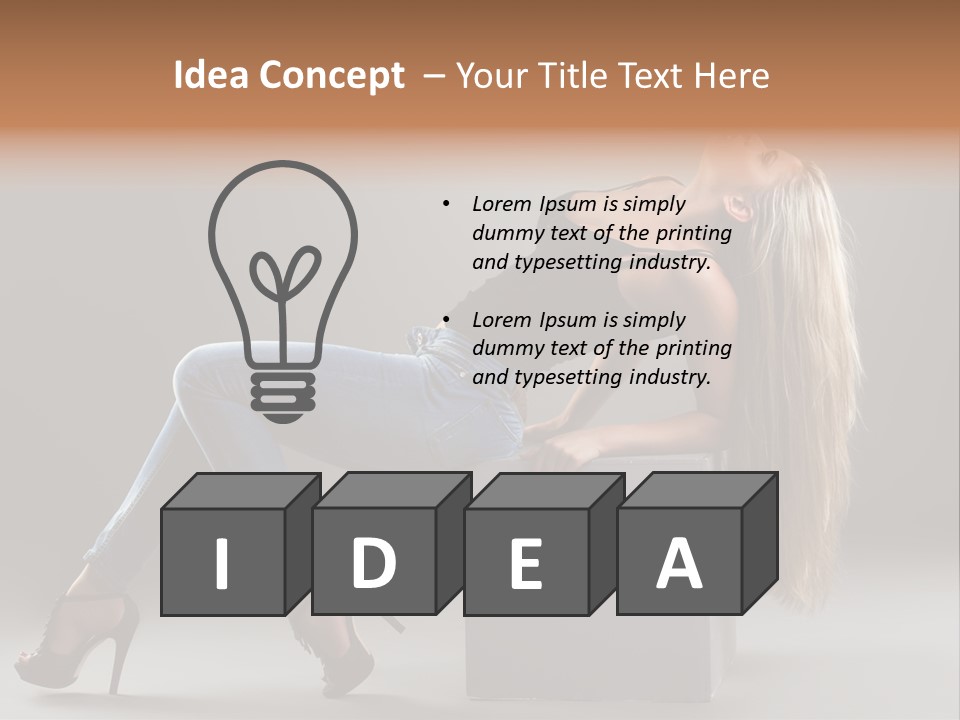 Denim Style Muscular PowerPoint Template