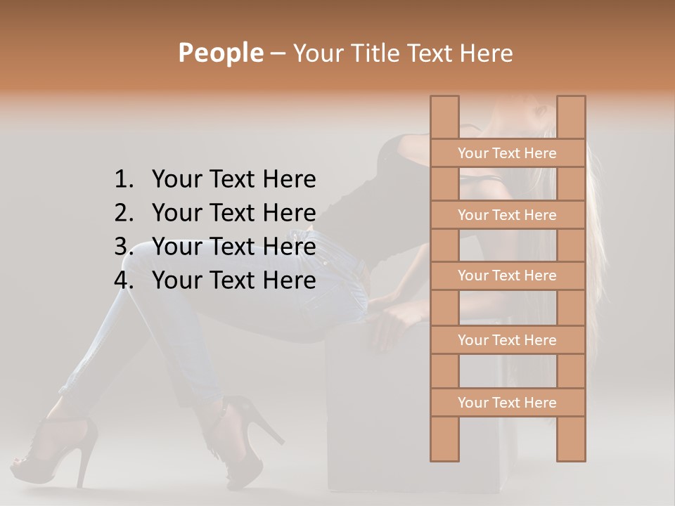 Denim Style Muscular PowerPoint Template