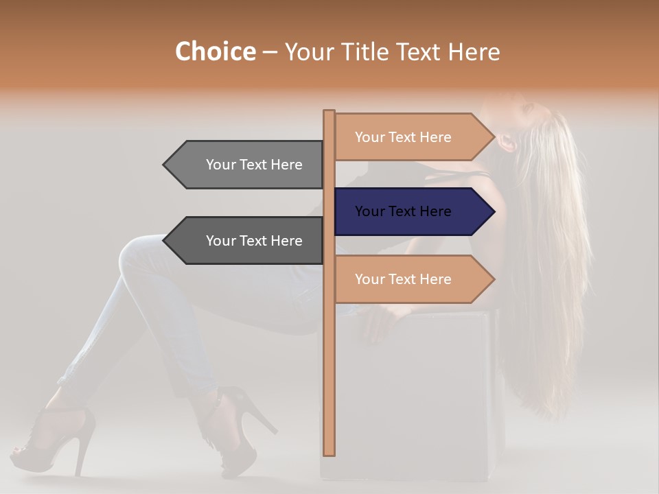 Denim Style Muscular PowerPoint Template