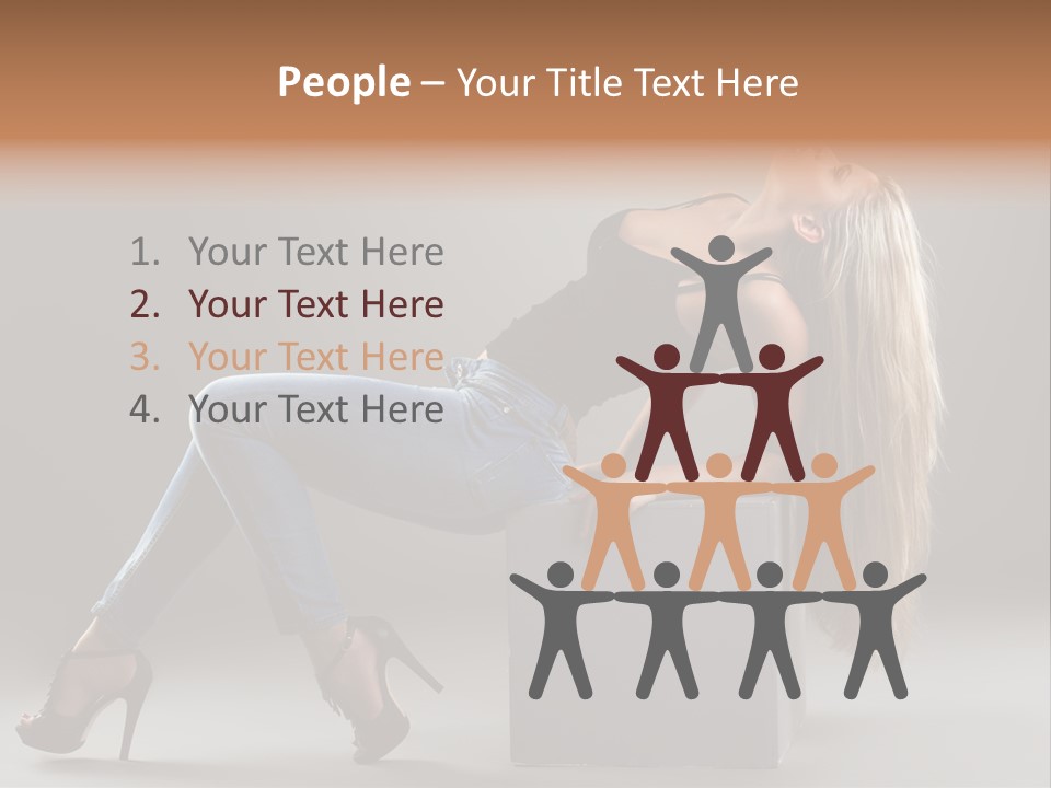 Denim Style Muscular PowerPoint Template