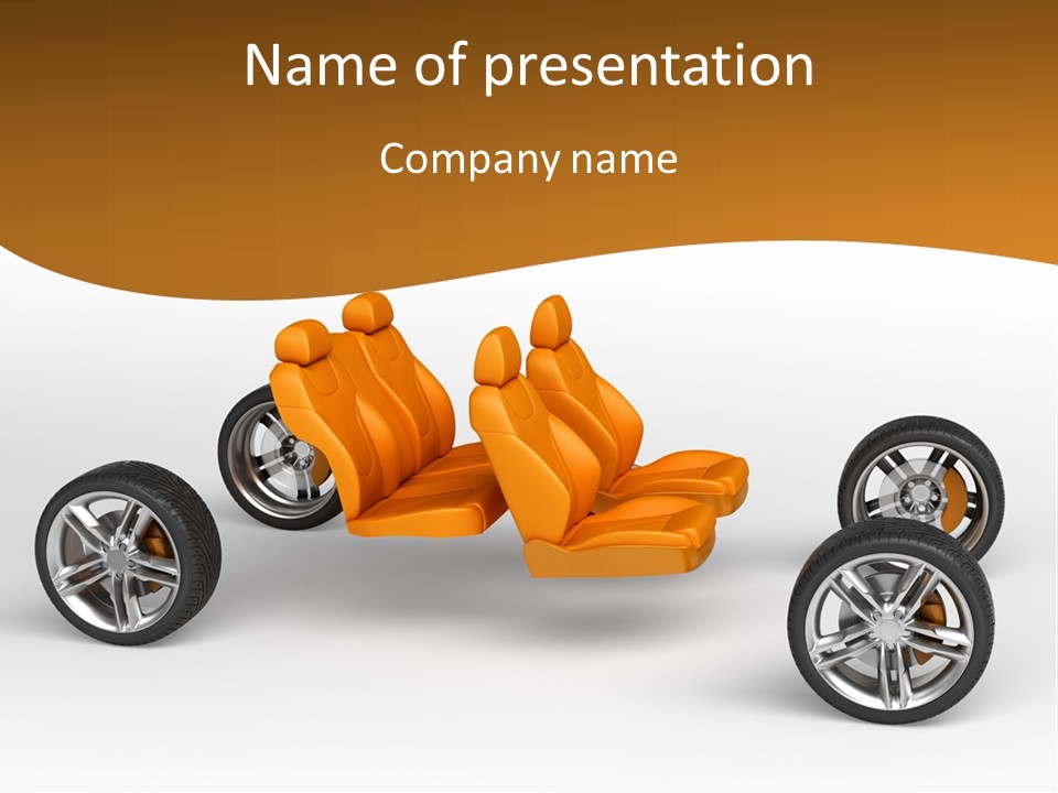 Motor Vehicle White PowerPoint Template