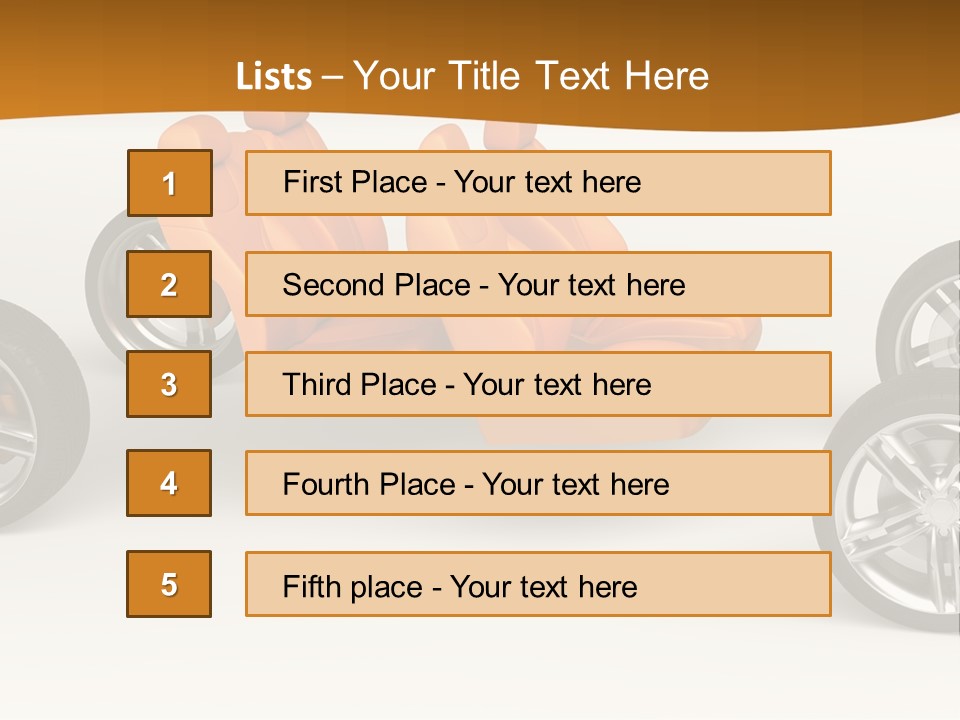 Motor Vehicle White PowerPoint Template