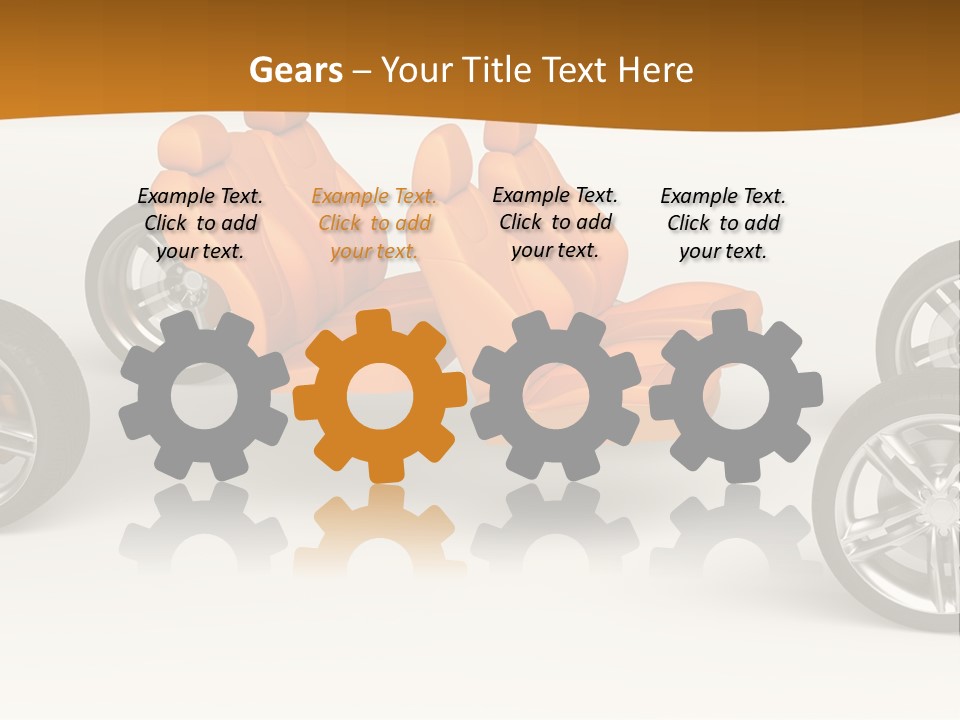 Motor Vehicle White PowerPoint Template