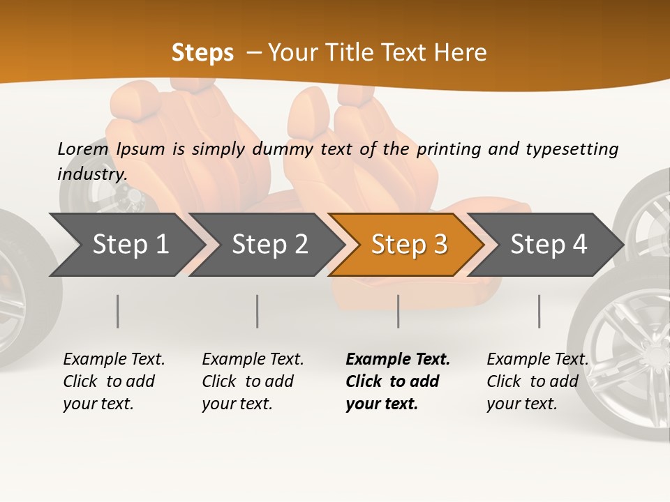 Motor Vehicle White PowerPoint Template