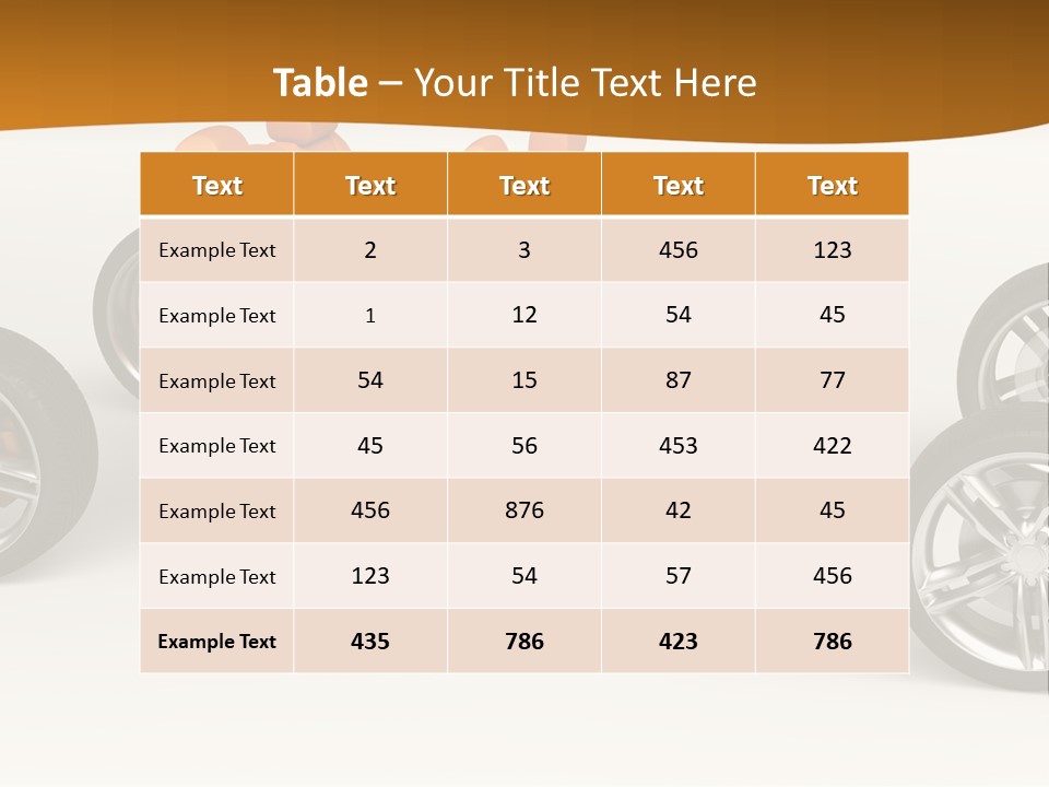 Motor Vehicle White PowerPoint Template
