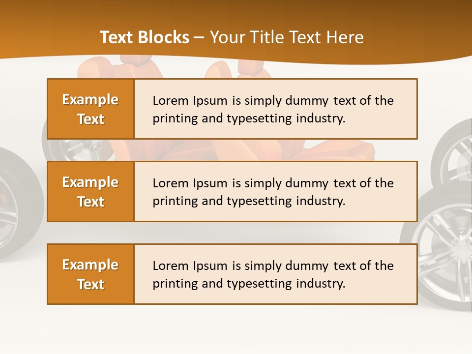 Motor Vehicle White PowerPoint Template