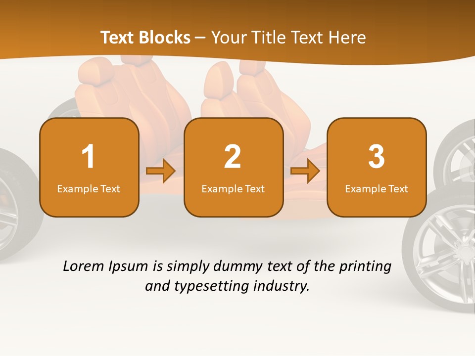 Motor Vehicle White PowerPoint Template