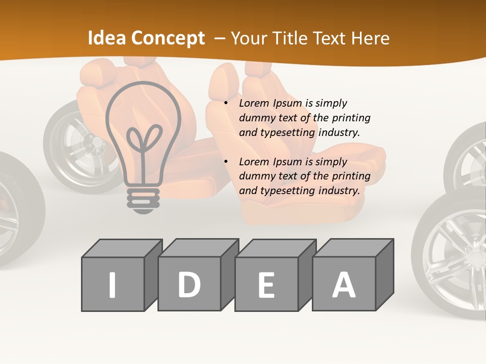 Motor Vehicle White PowerPoint Template