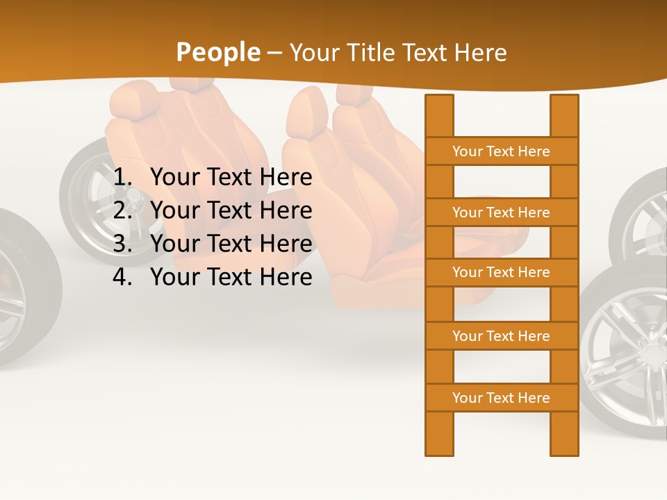 Motor Vehicle White PowerPoint Template