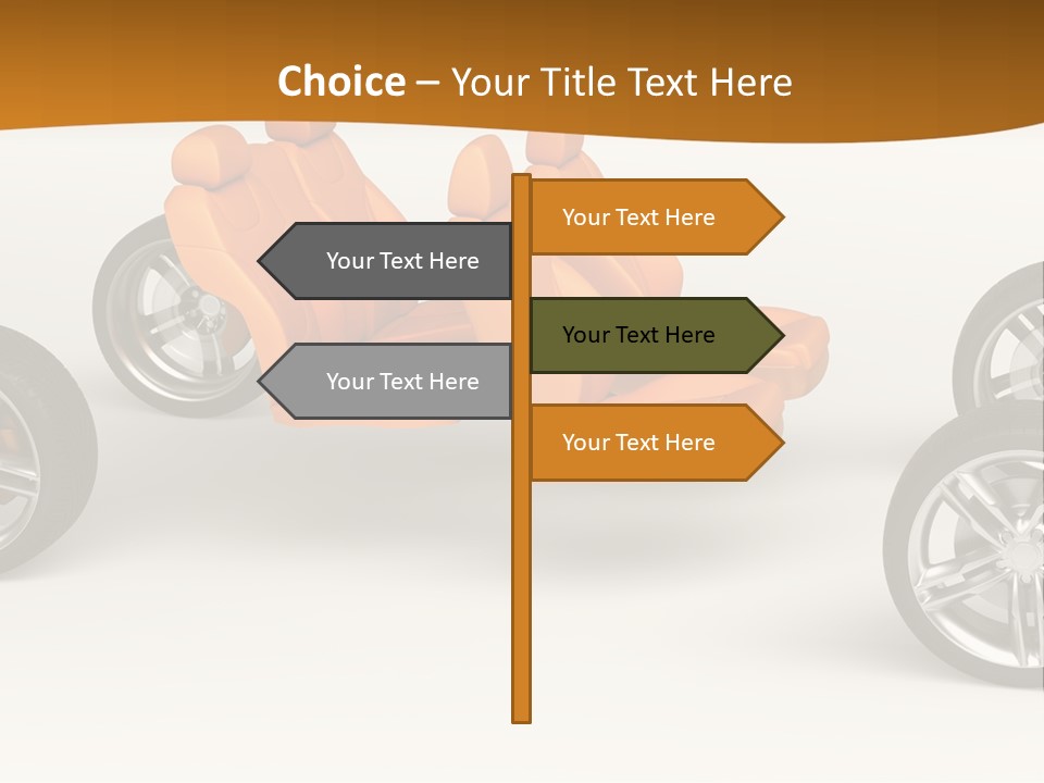 Motor Vehicle White PowerPoint Template