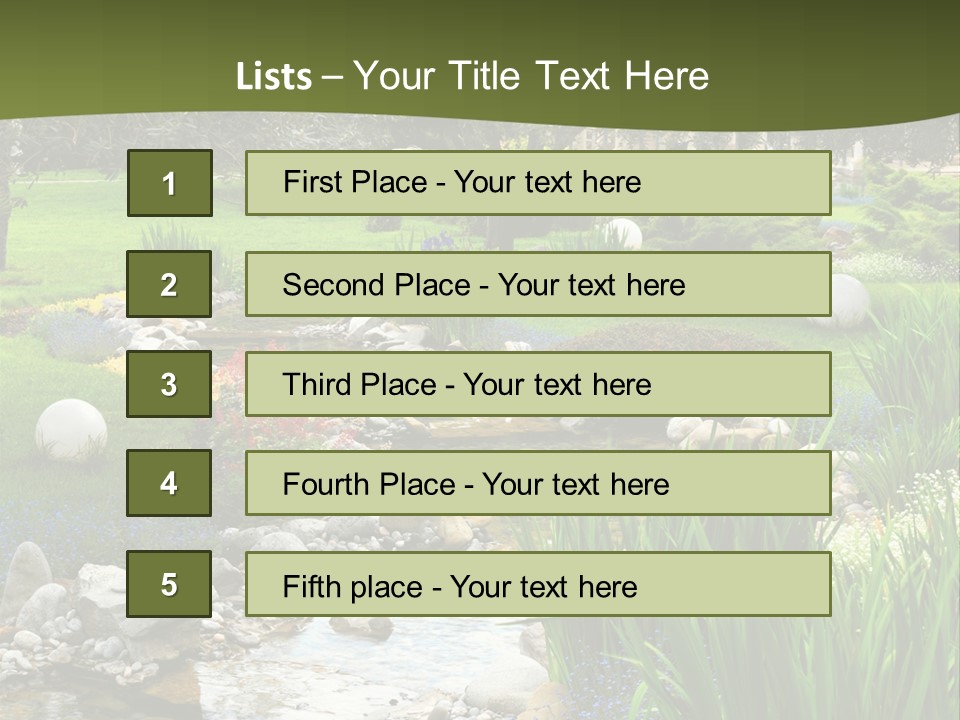 Tree Relax Serene PowerPoint Template
