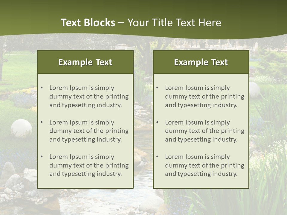 Tree Relax Serene PowerPoint Template