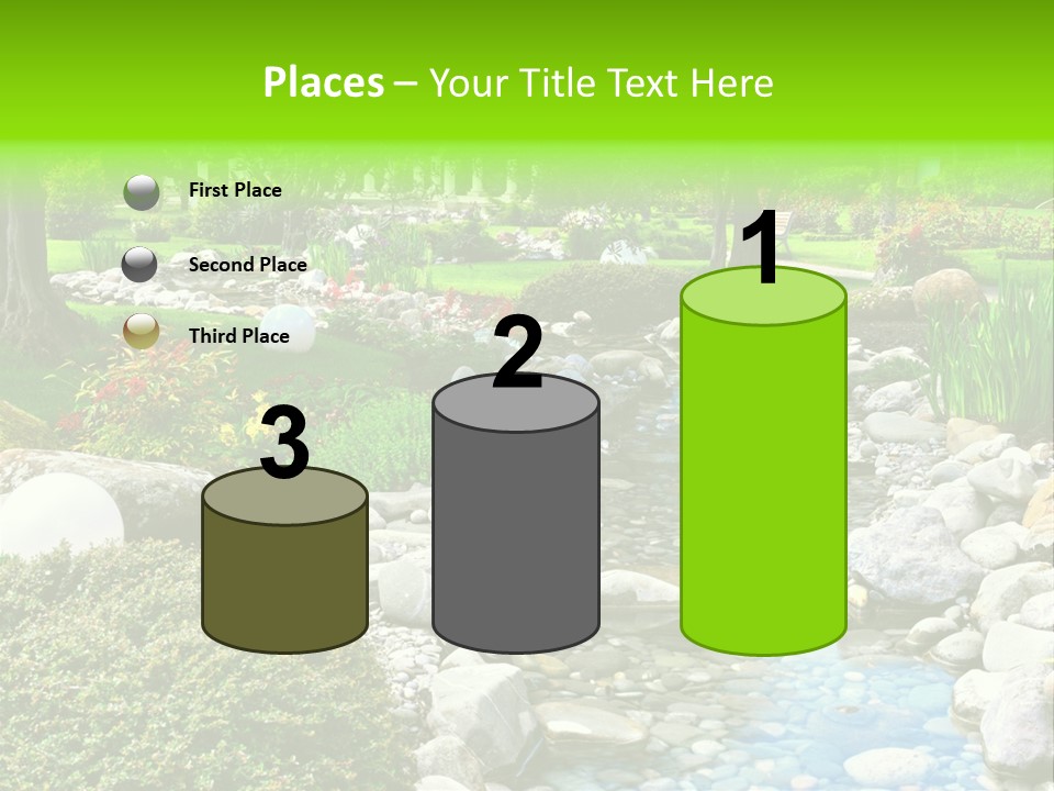 Bloom Water Decoration PowerPoint Template