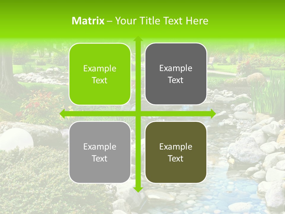 Bloom Water Decoration PowerPoint Template