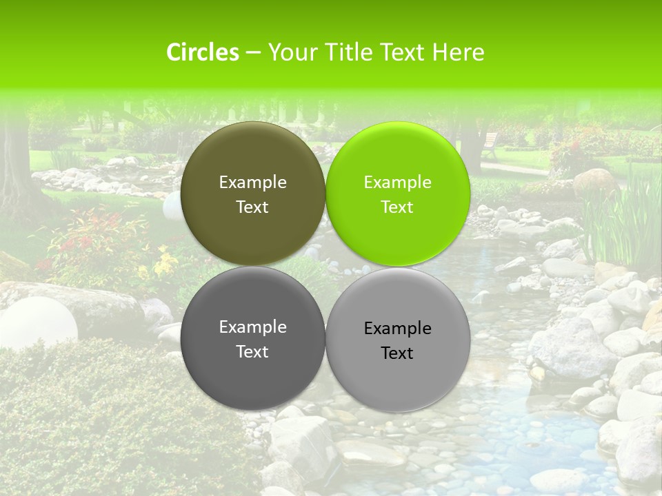 Bloom Water Decoration PowerPoint Template