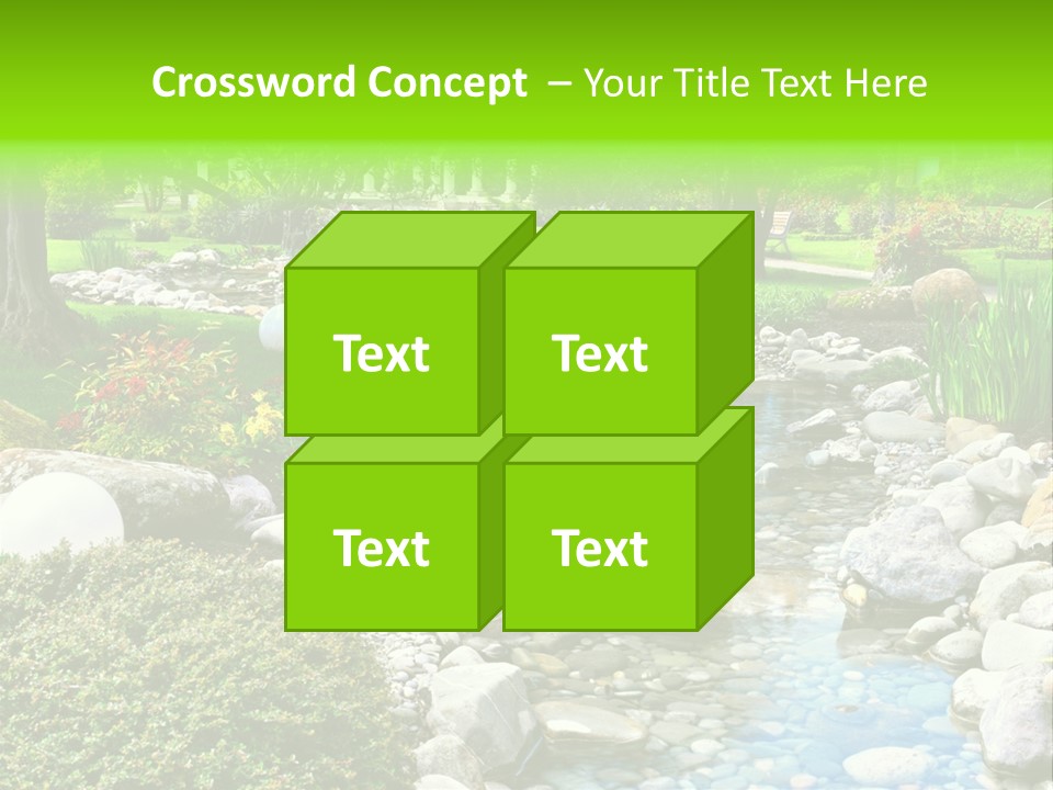 Bloom Water Decoration PowerPoint Template