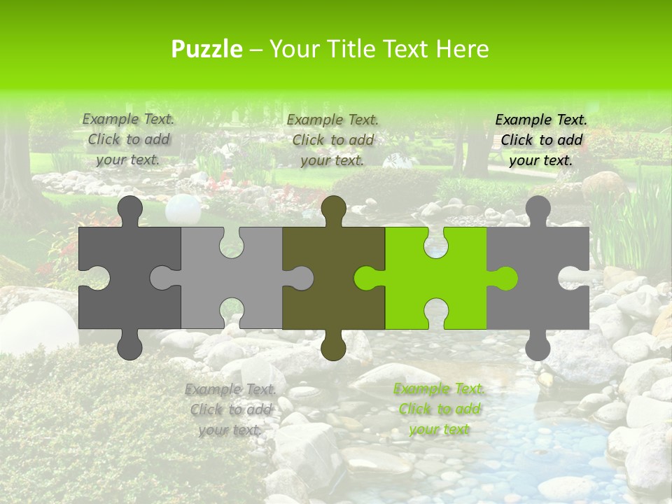 Bloom Water Decoration PowerPoint Template