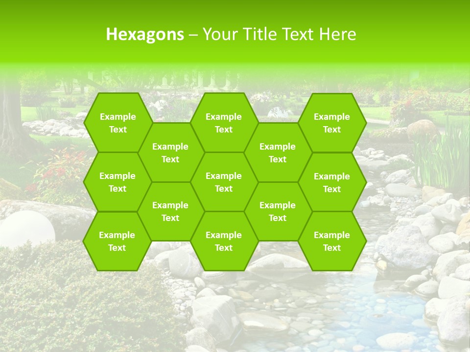 Bloom Water Decoration PowerPoint Template