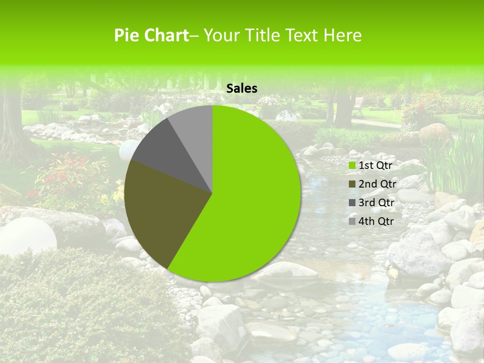 Bloom Water Decoration PowerPoint Template