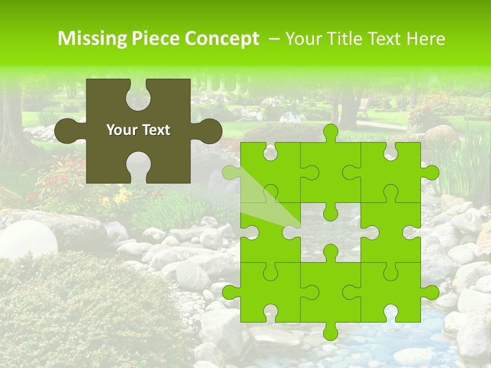 Bloom Water Decoration PowerPoint Template