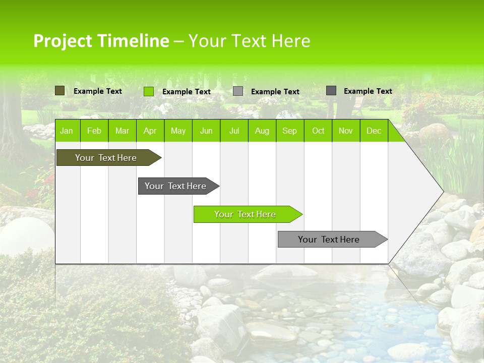 Bloom Water Decoration PowerPoint Template