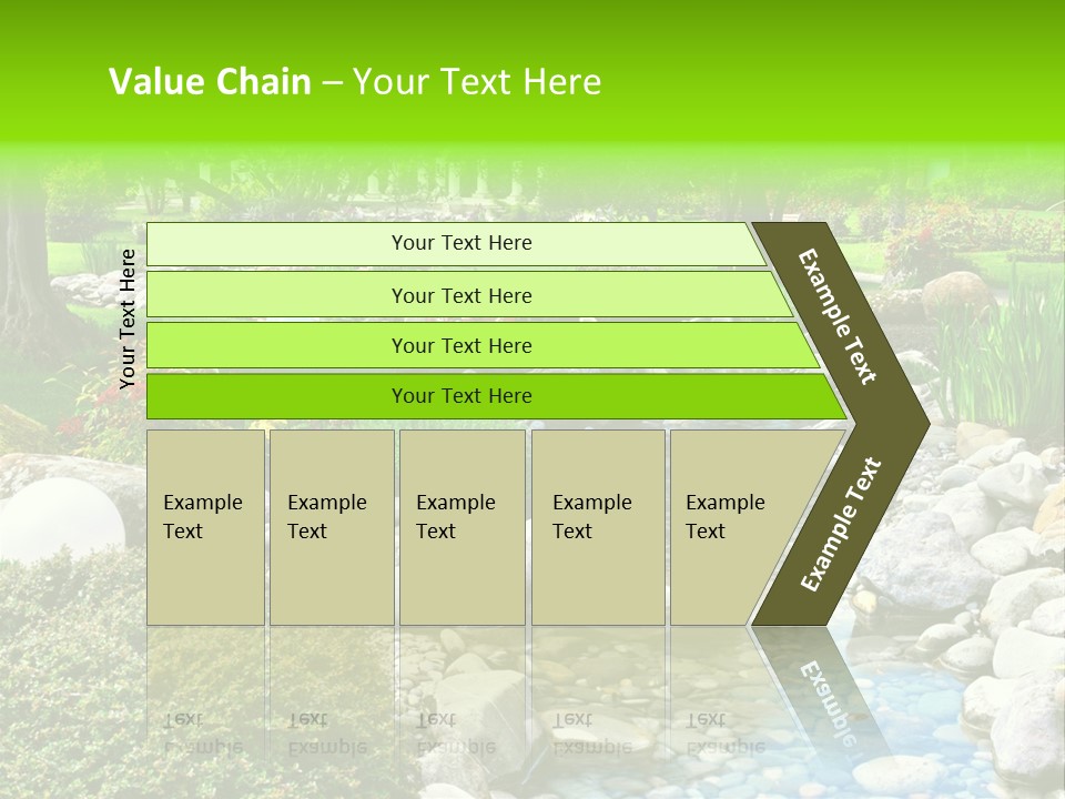 Bloom Water Decoration PowerPoint Template