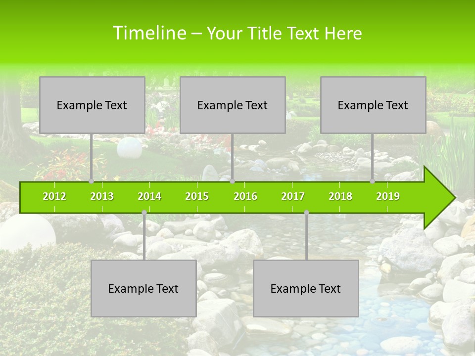 Bloom Water Decoration PowerPoint Template