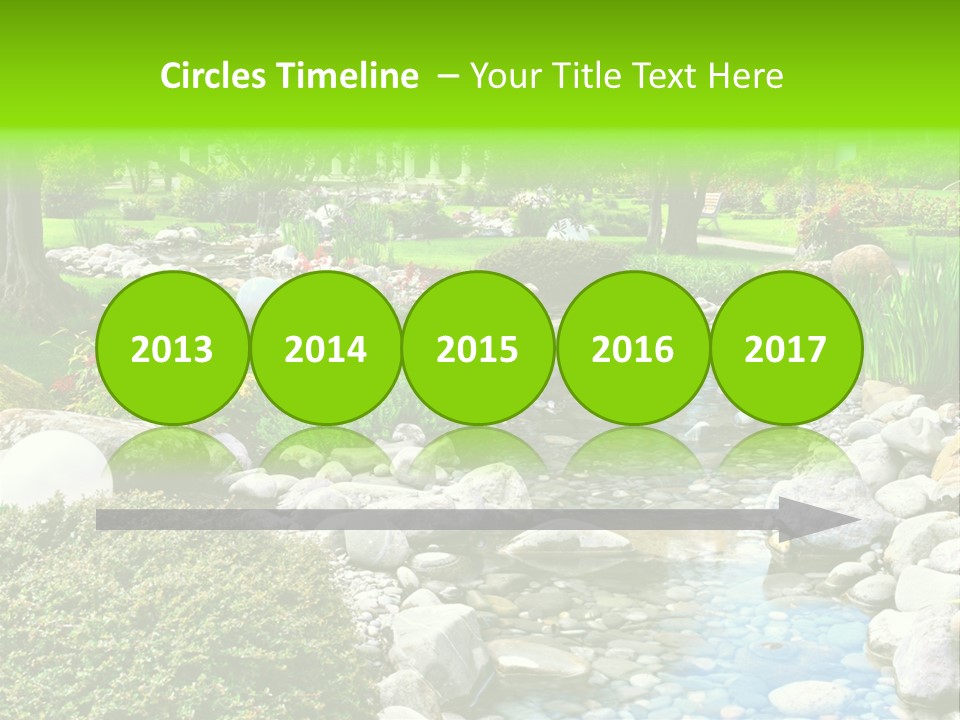 Bloom Water Decoration PowerPoint Template