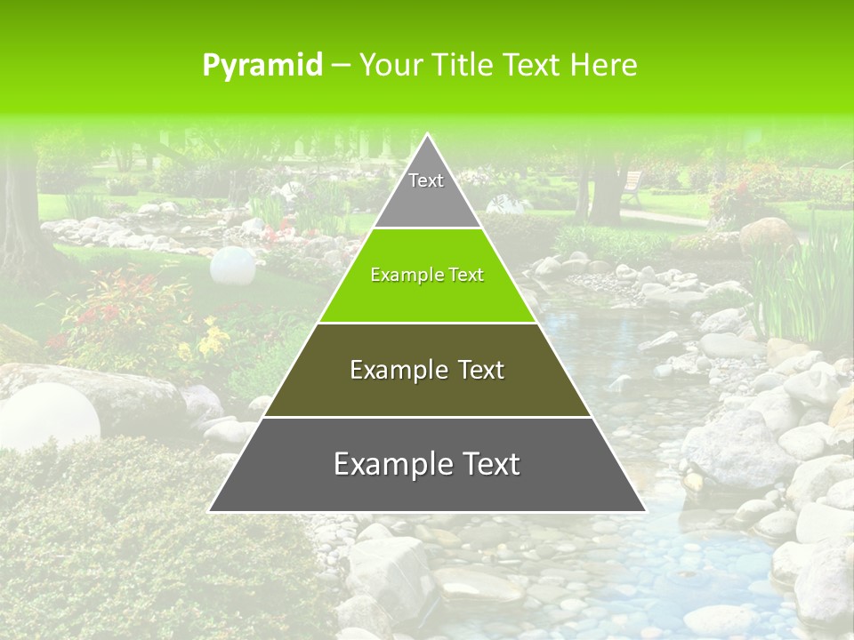 Bloom Water Decoration PowerPoint Template