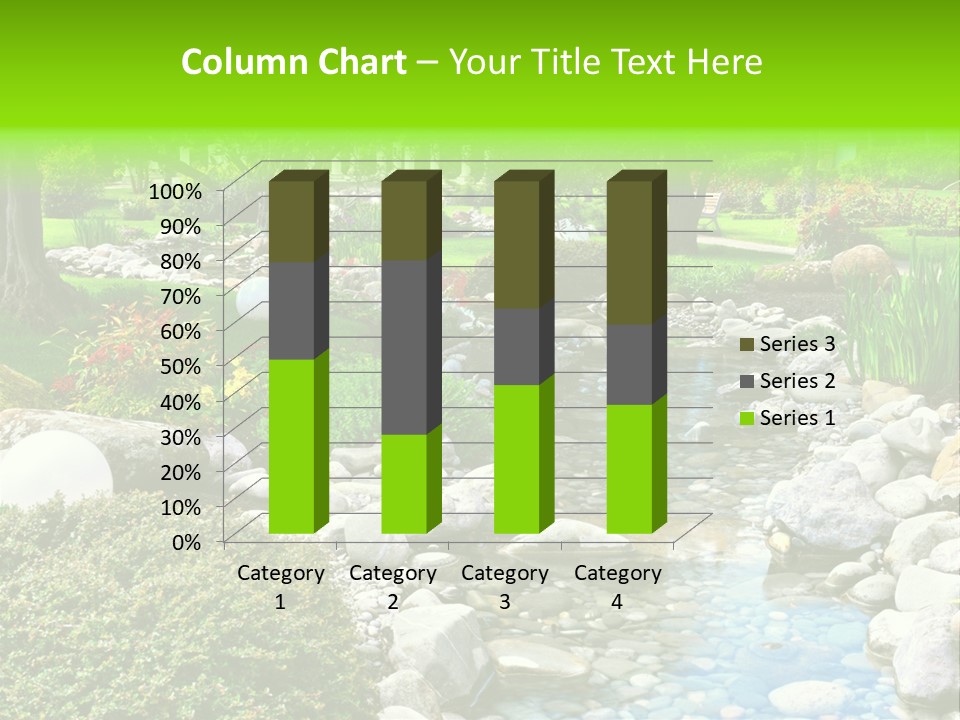 Bloom Water Decoration PowerPoint Template