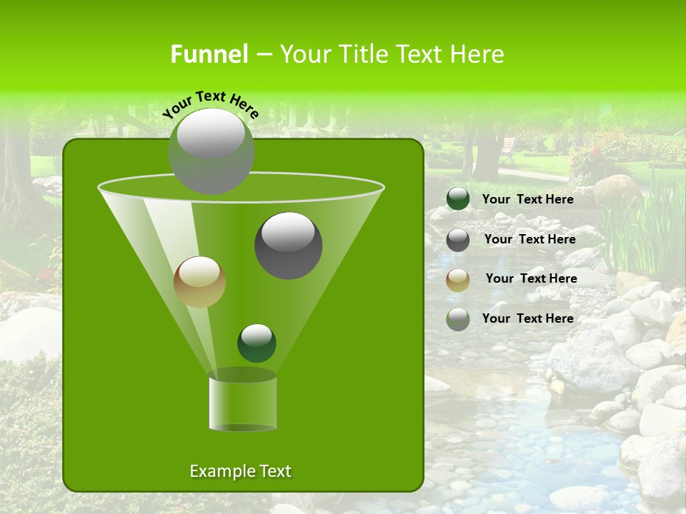 Bloom Water Decoration PowerPoint Template