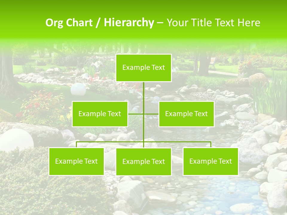 Bloom Water Decoration PowerPoint Template