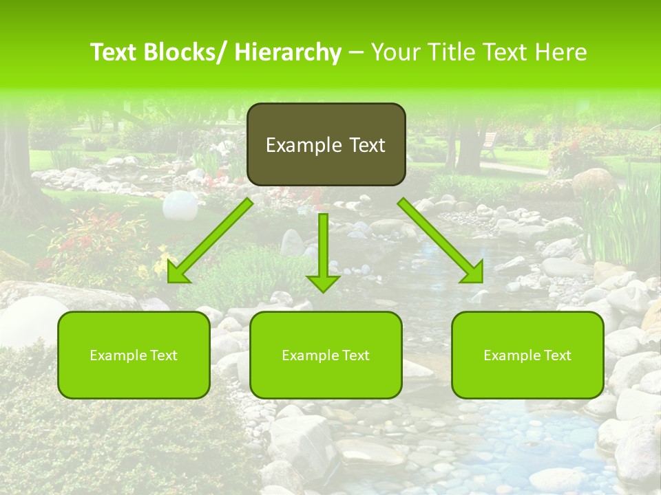 Bloom Water Decoration PowerPoint Template