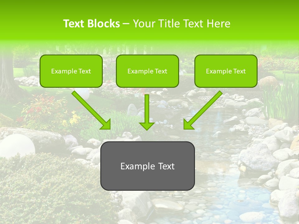 Bloom Water Decoration PowerPoint Template