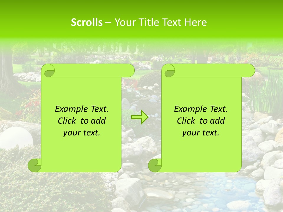 Bloom Water Decoration PowerPoint Template