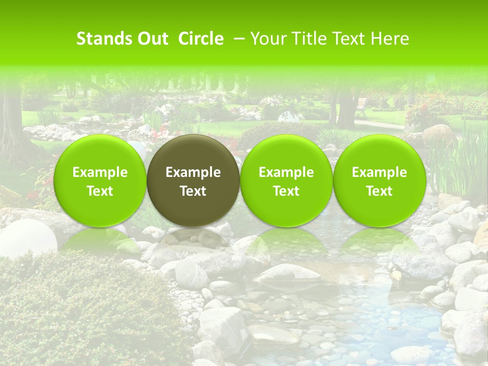 Bloom Water Decoration PowerPoint Template