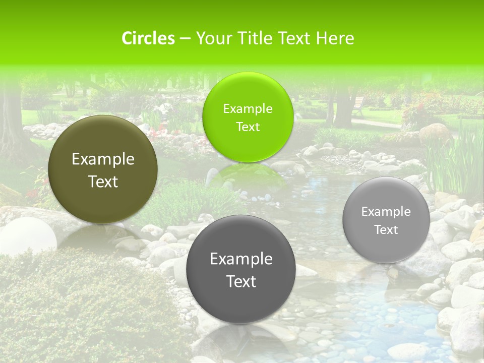 Bloom Water Decoration PowerPoint Template