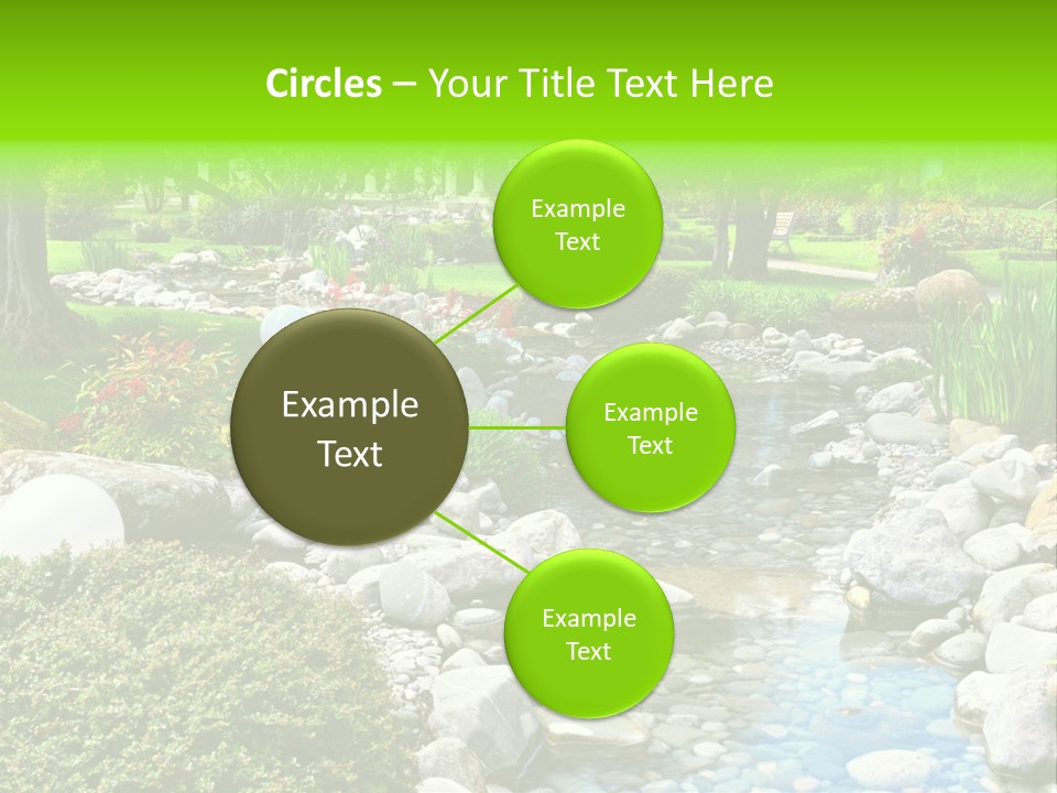 Bloom Water Decoration PowerPoint Template