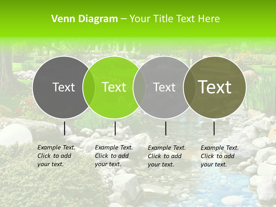 Bloom Water Decoration PowerPoint Template